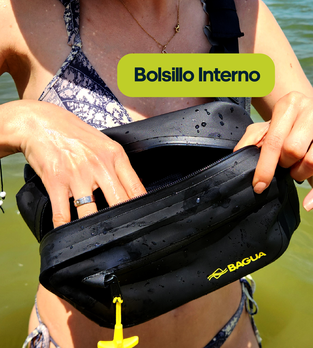 Canguro impermeable bolsillo interno